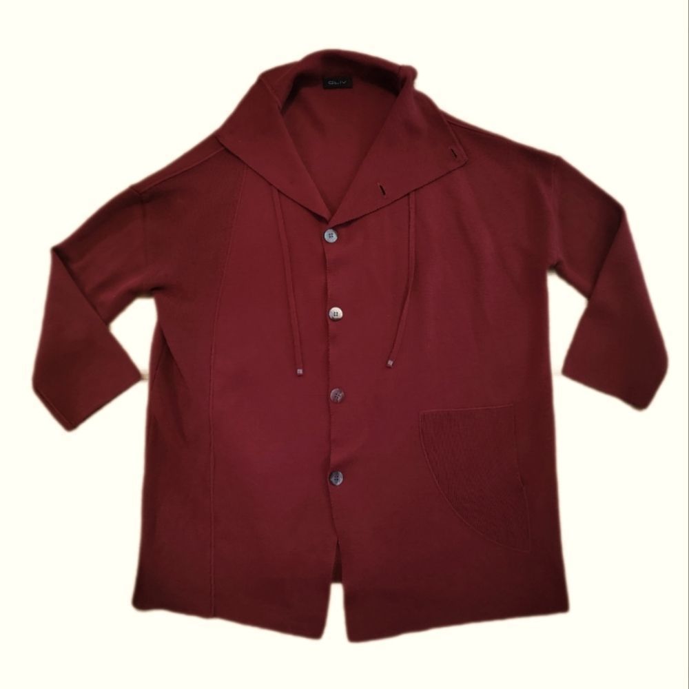 GLIV Italy Merino Wool Button Up Sweater